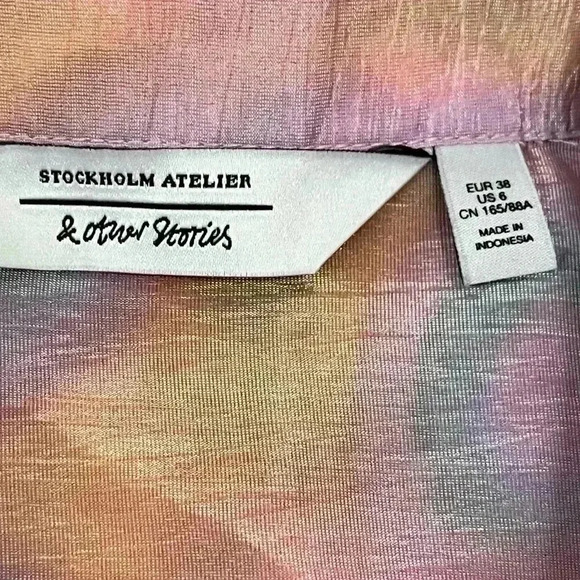 & OTHER STORIES Boxy Button Up Shirt sz 6 - Picture 3 of 7
